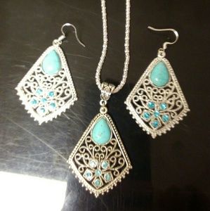 Necklace and earrings